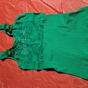 Bebe tank dark green